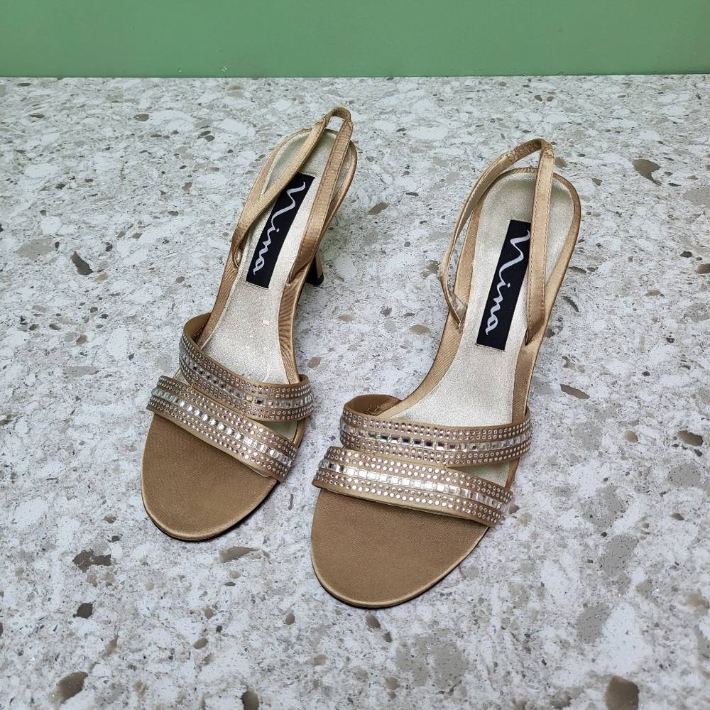 NEW Nina W/ Rhinestones Sandals - 9